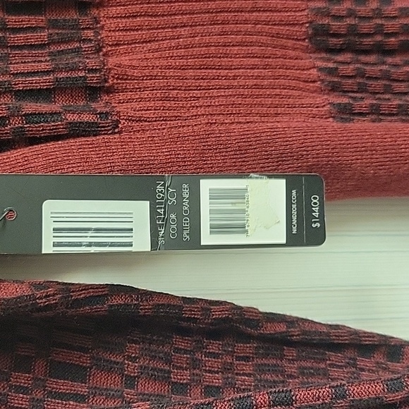 NIC+ZOE Spilled Cranberry Women's Cardigan Sz Small New With Tags - Picture 5 of 6